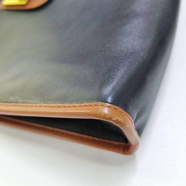 MACADAM CLUTCHES Coated Canvas Black