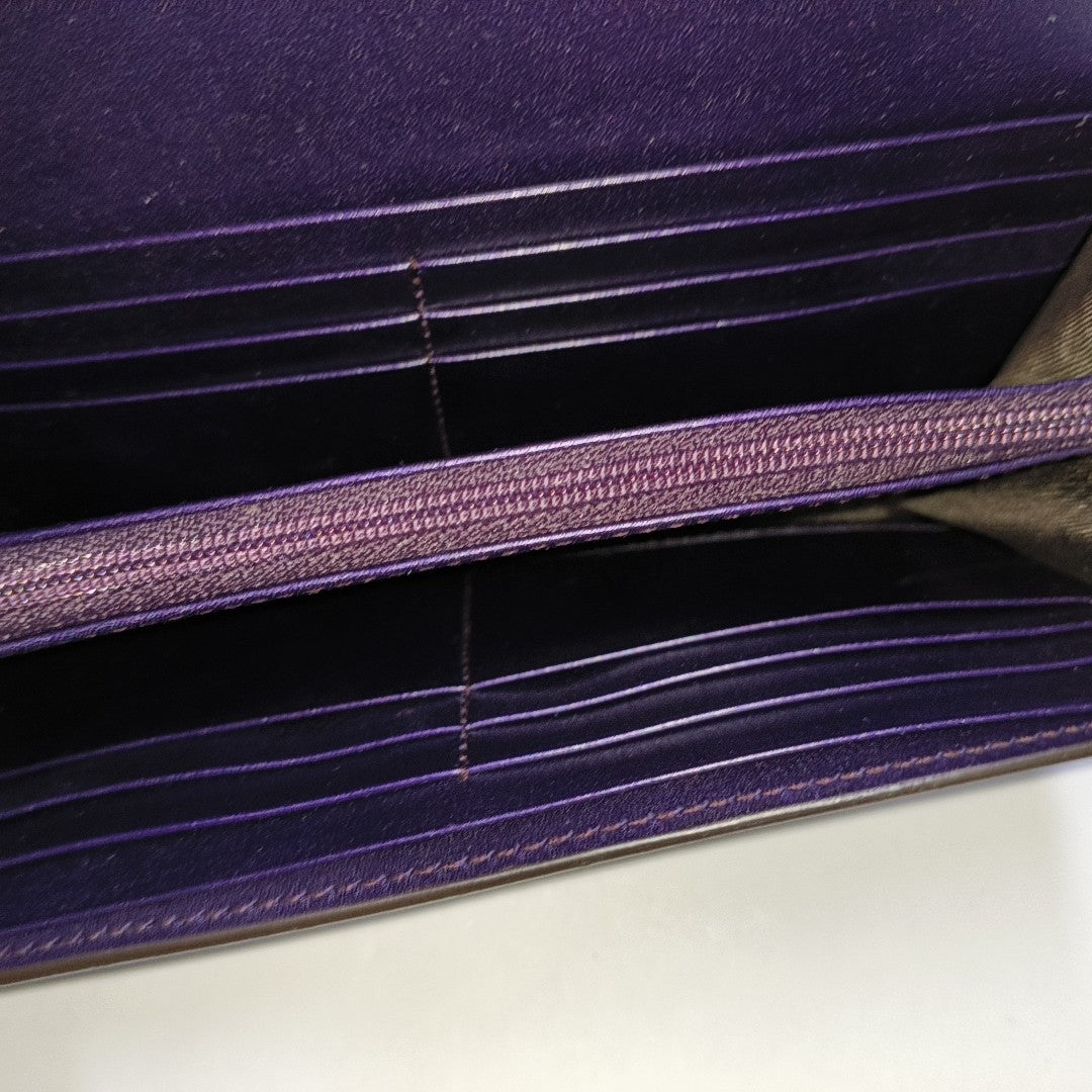 Monogram Calfskin Wallet Purple