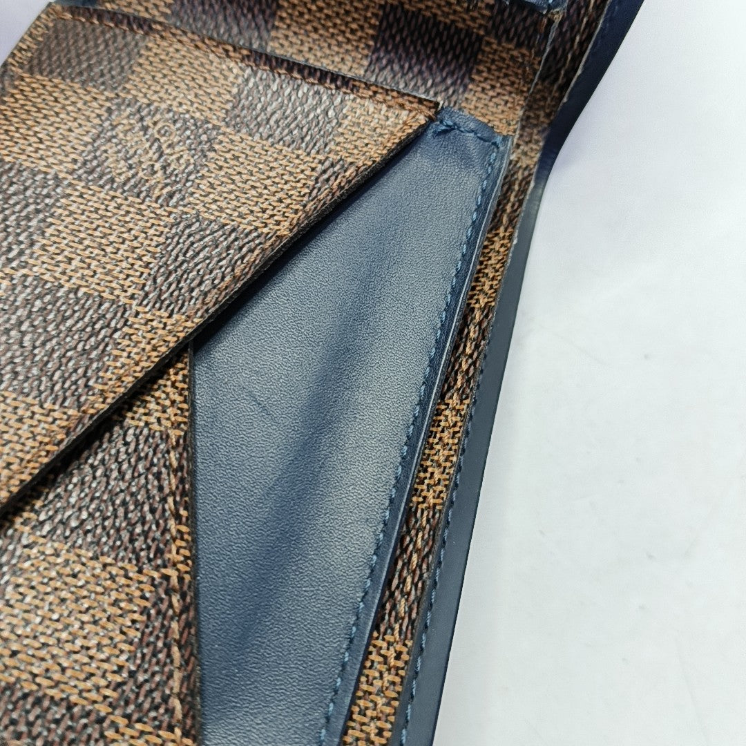 Damier Ebene Coated Canvas Wallet Brown