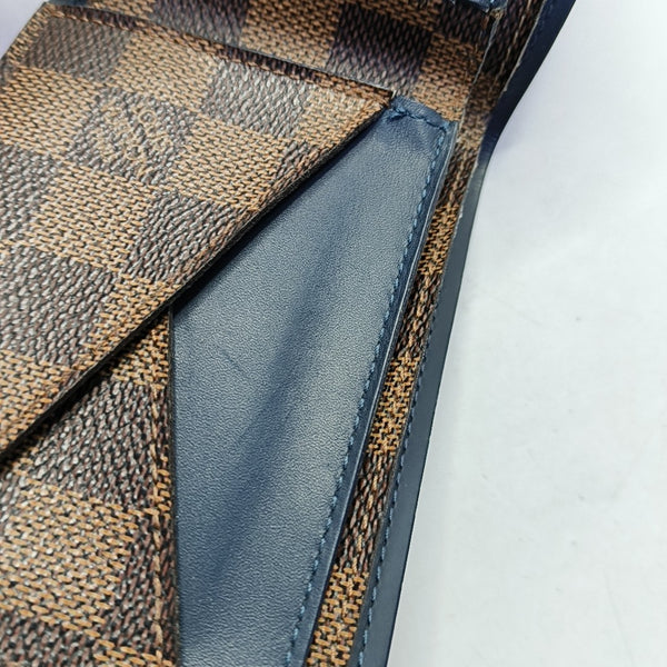 Damier Ebene Coated Canvas Wallet Brown