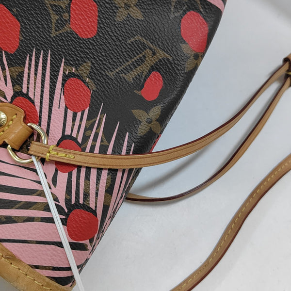 NEVERFULL MM Monogram Coated Canvas Brown