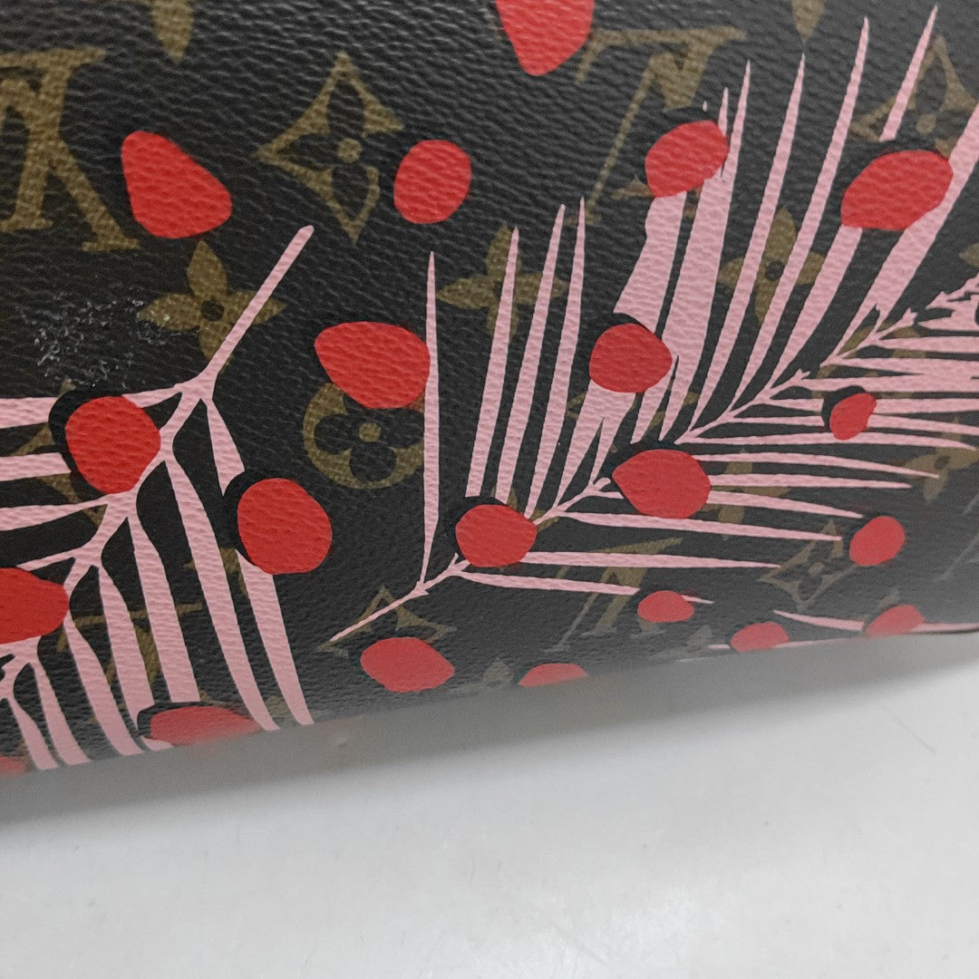 NEVERFULL MM Monogram Coated Canvas Brown