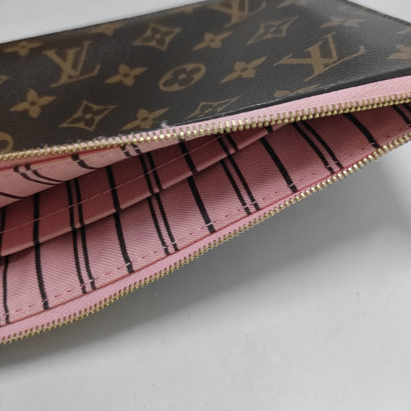 NEVERFULL MM Monogram Coated Canvas Brown