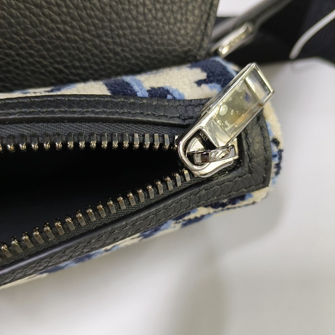 Saddle Small Oblique Fabric Multicolor