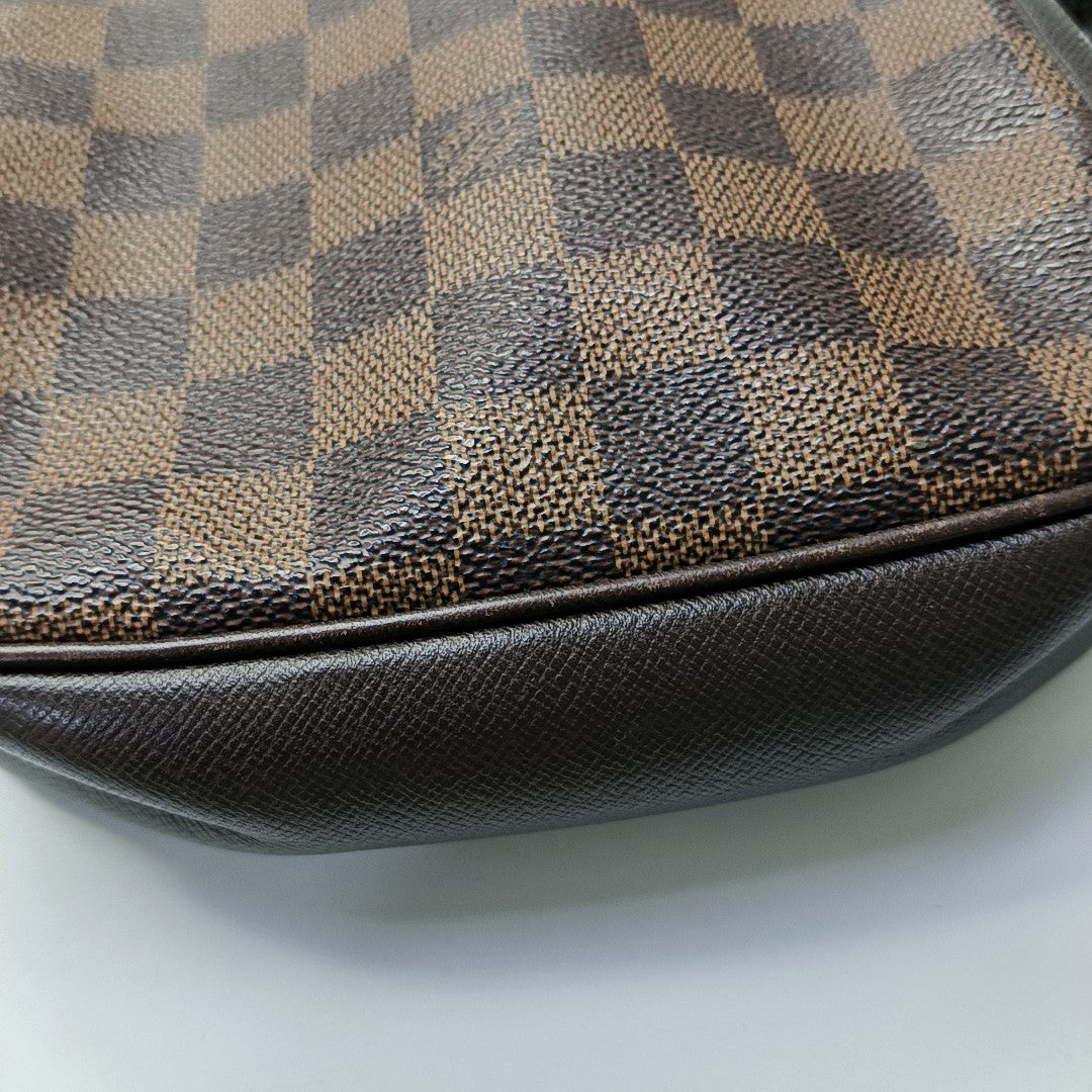 TROUSSE MAKE UP Damier Ebene Coated Canvas Brown