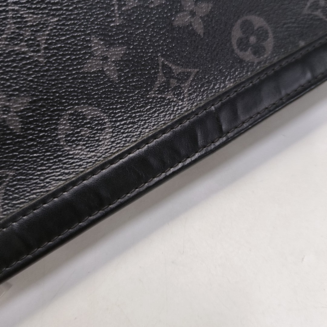 Pochette Voyag MM Monogram Coated Canvas Black