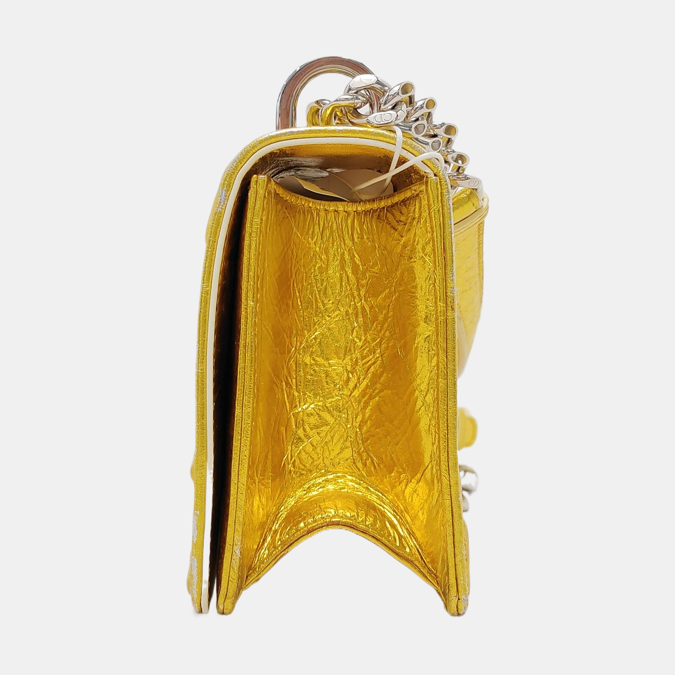 Authenticated pre-owned  Diorama Small Calfskin Yellow - Shoulder Bag at Looply