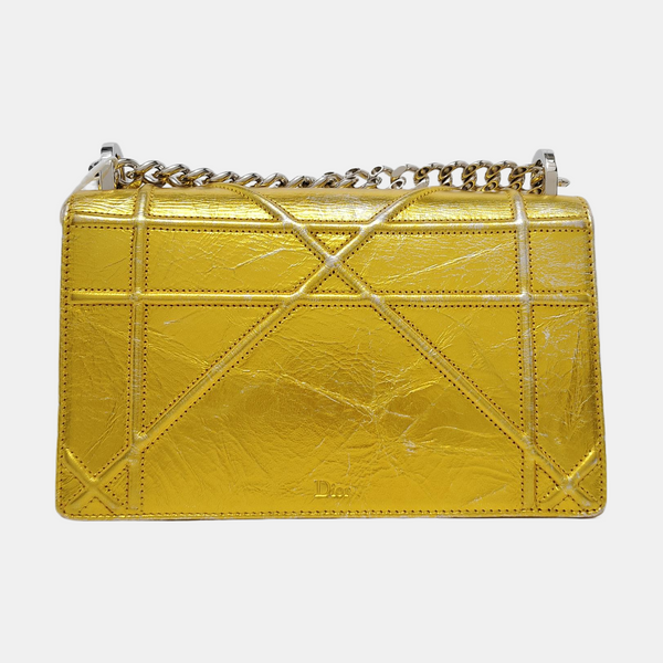 Authenticated pre-owned  Diorama Small Calfskin Yellow - Shoulder Bag at Looply