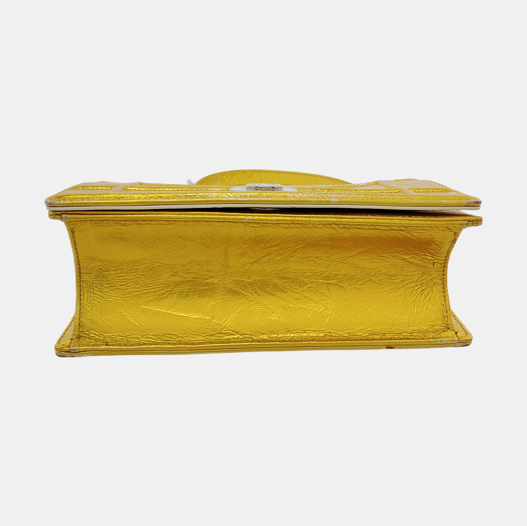 Authenticated pre-owned  Diorama Small Calfskin Yellow - Shoulder Bag at Looply