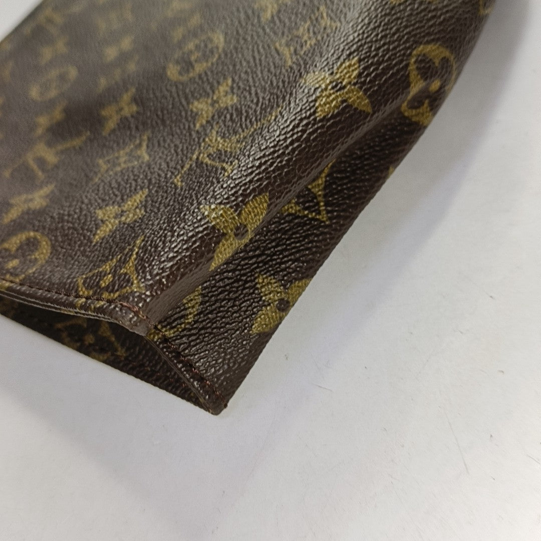 TOILET POCKET 26 Monogram Coated Canvas Brown