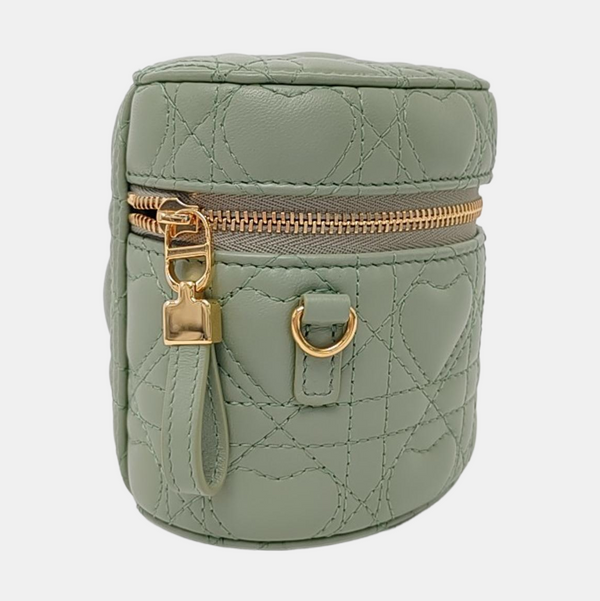 Authenticated pre-owned  Lady Dior Lambskin Green - Crossbody Bag at Looply