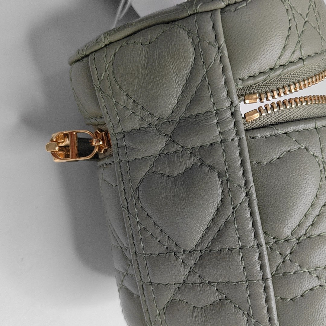 Authenticated pre-owned  Lady Dior Lambskin Green - Crossbody Bag at Looply