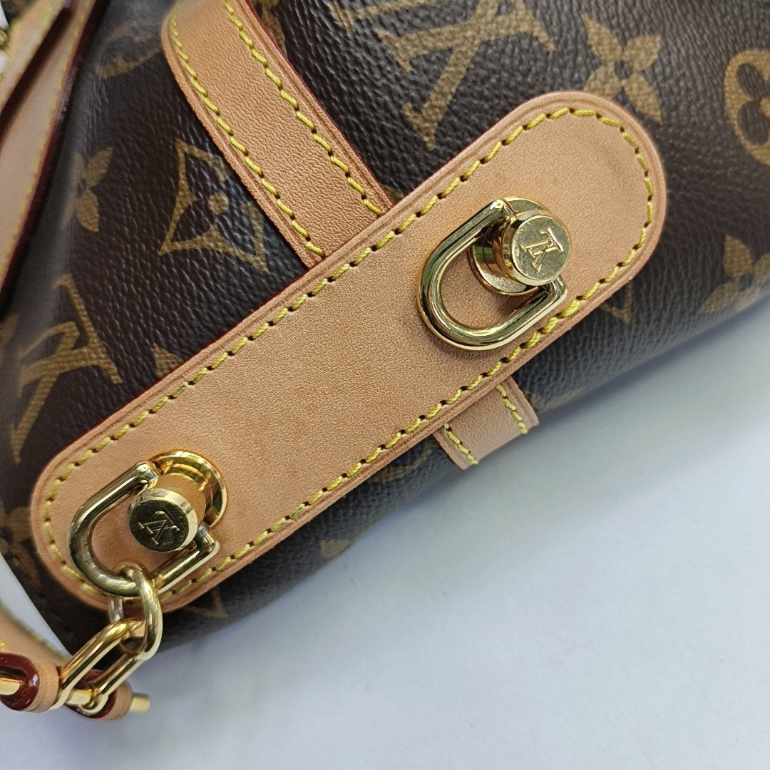 DUFFLE Monogram Coated Canvas Brown