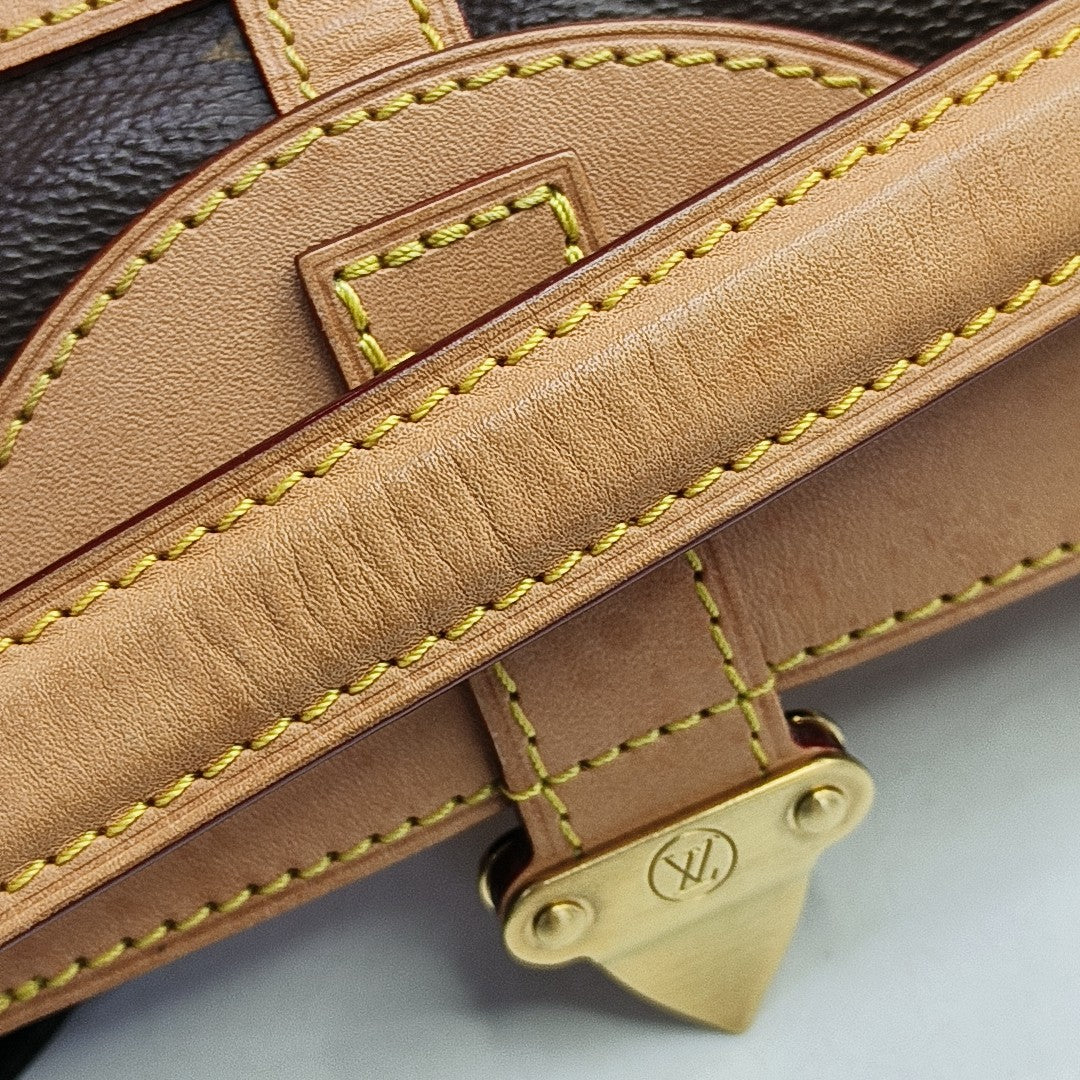 DUFFLE Monogram Coated Canvas Brown