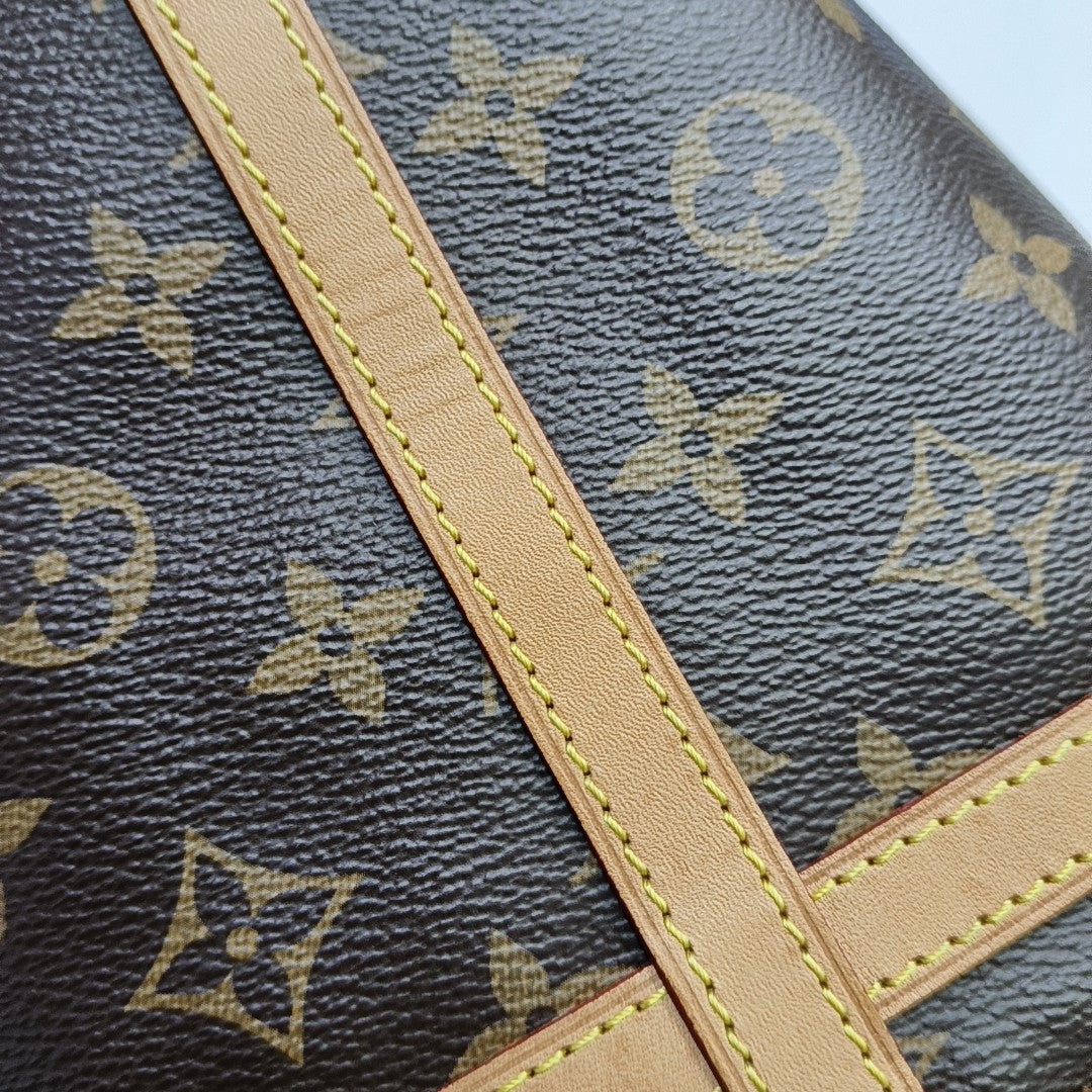 DUFFLE Monogram Coated Canvas Brown