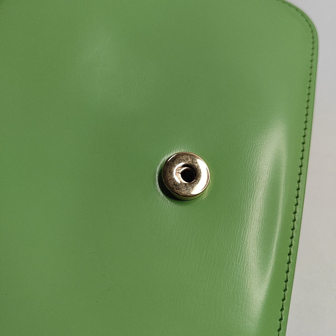 TRIOMPHE Small Quilted Calfskin Green