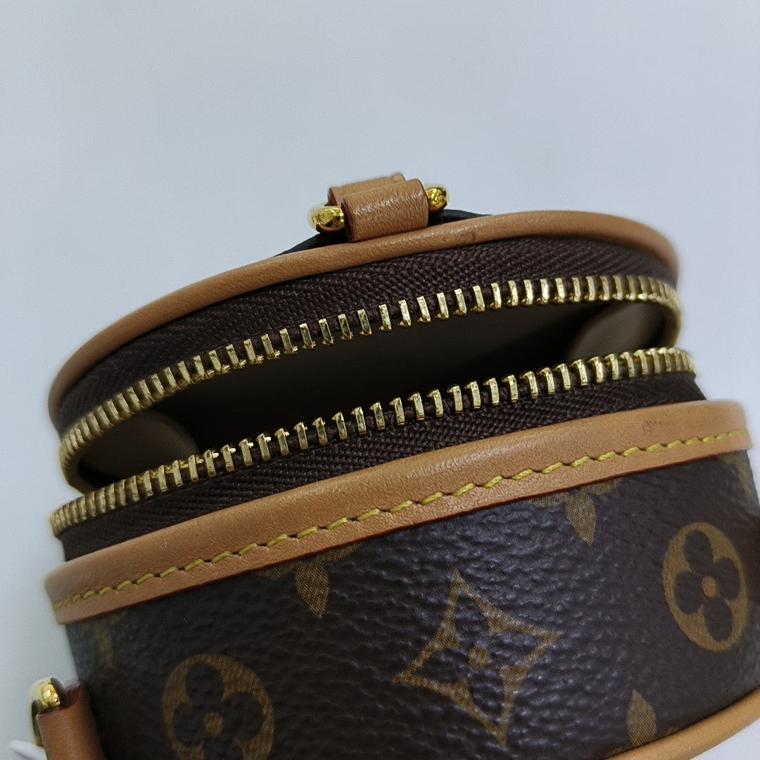 BOITE CHAPEAU Monogram Coated Canvas Brown