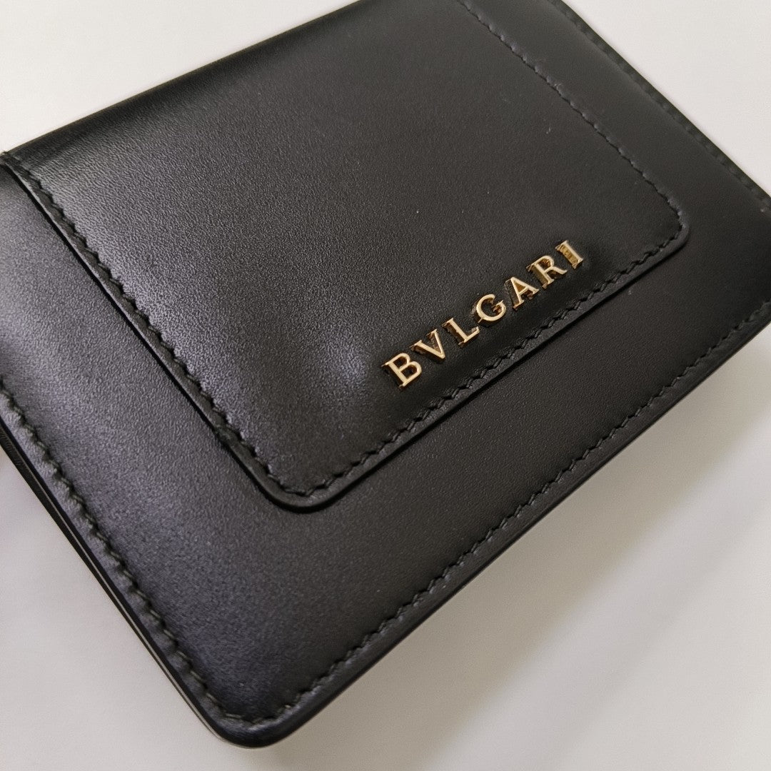 SERPENTI FOREVER Calfskin Black Wallet