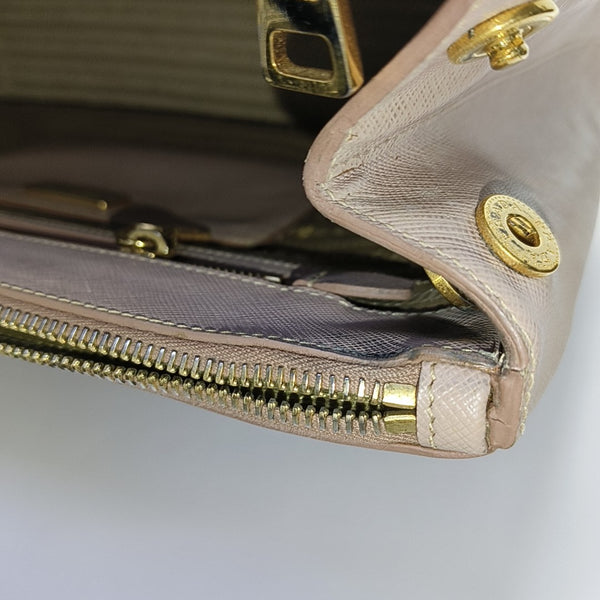 Galleria Extra Large Saffiano Calfskin Pink