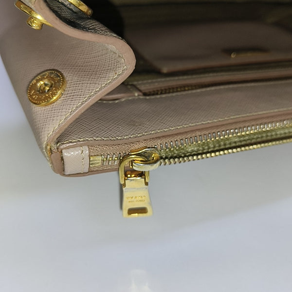 Galleria Extra Large Saffiano Calfskin Pink