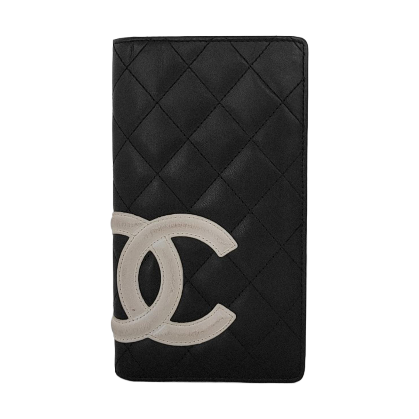 Authenticated pre-owned  Cambon Quilted Calfskin Black Wallet - Wallet at Looply