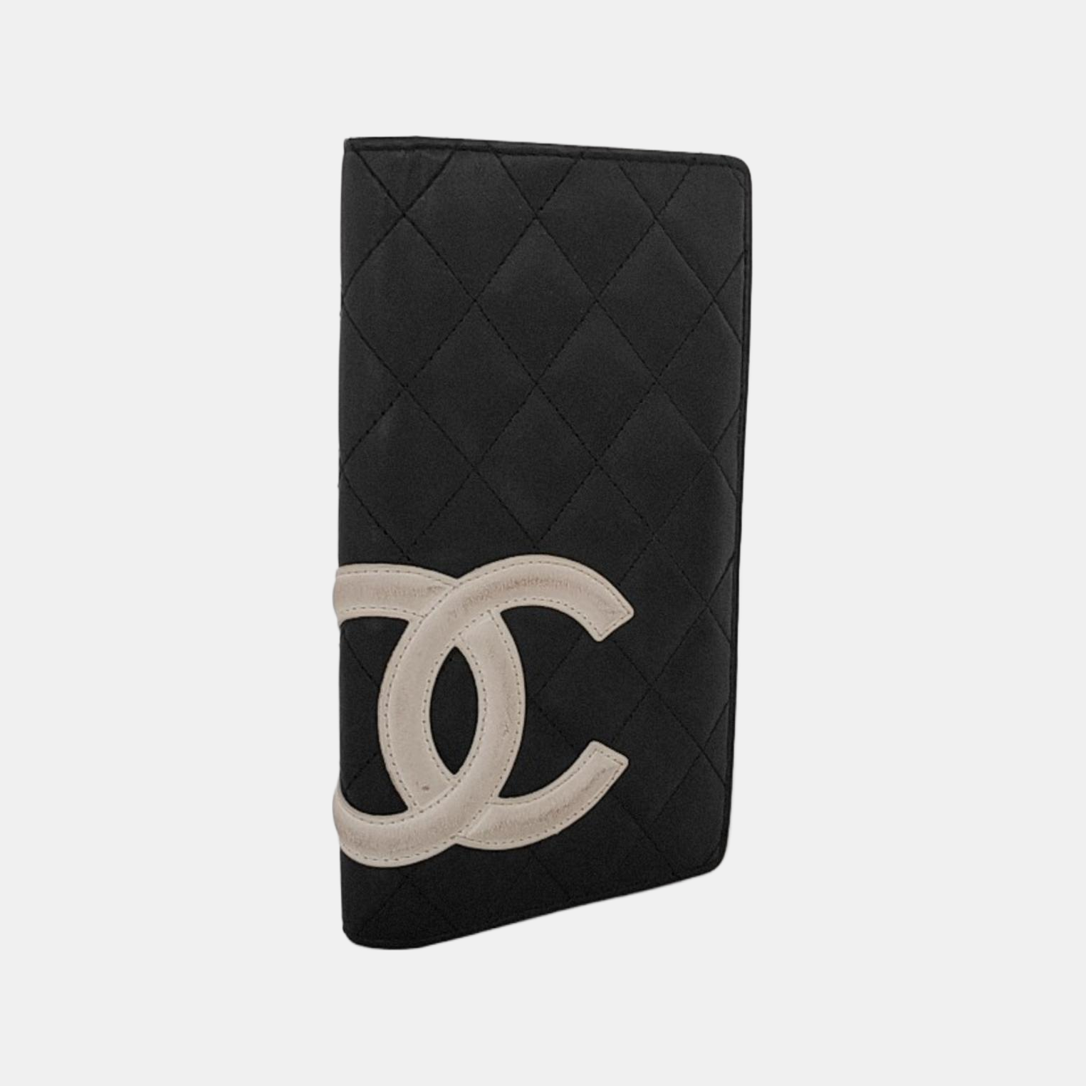Authenticated pre-owned  Cambon Quilted Calfskin Black Wallet - Wallet at Looply
