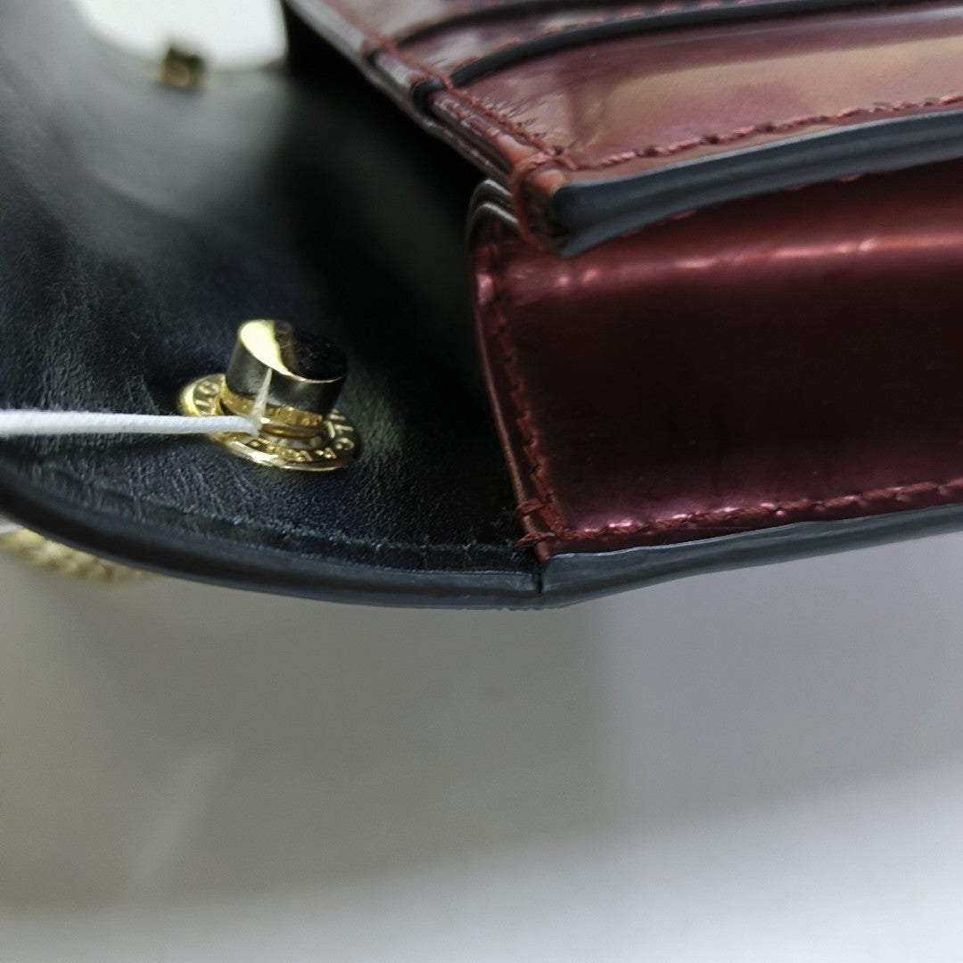 SERPENTI FOREVER Small Quilted Patent Leather Red