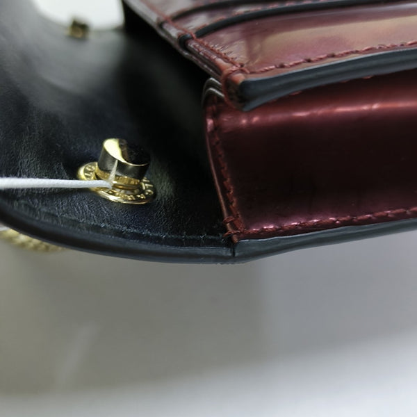 SERPENTI FOREVER Small Quilted Patent Leather Red