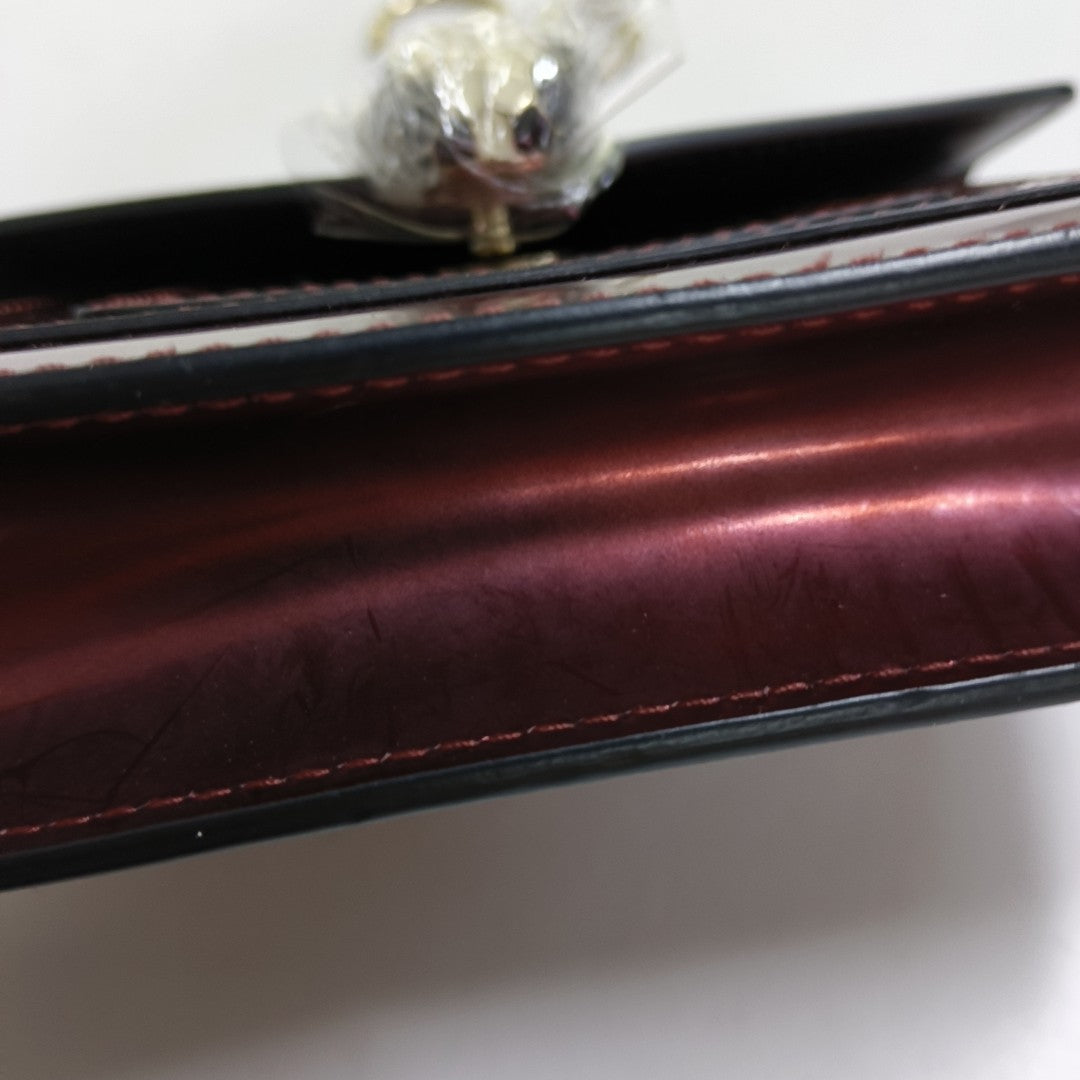 SERPENTI FOREVER Small Quilted Patent Leather Red