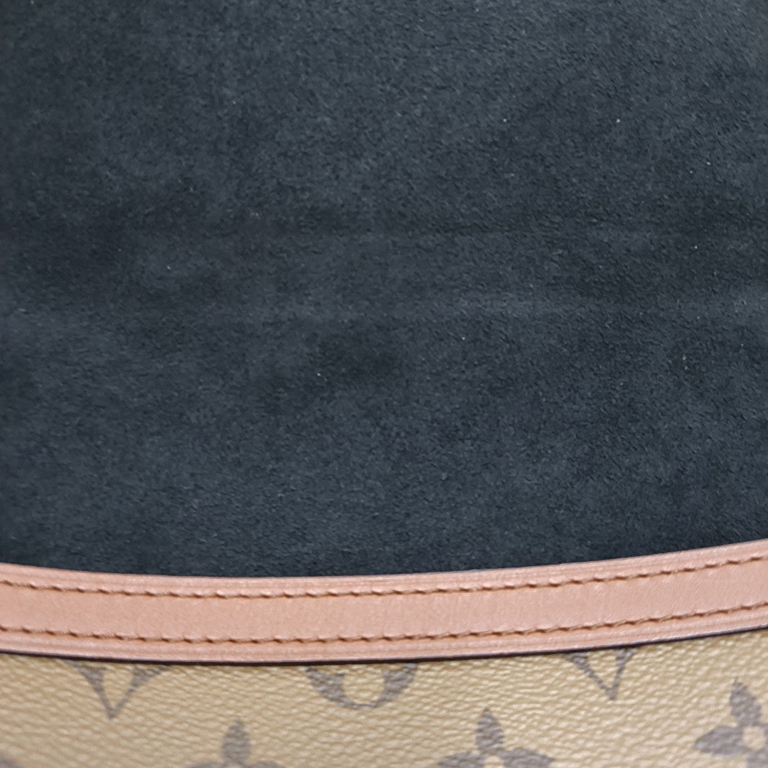 DAUPHINE MM Monogram Coated Canvas Brown