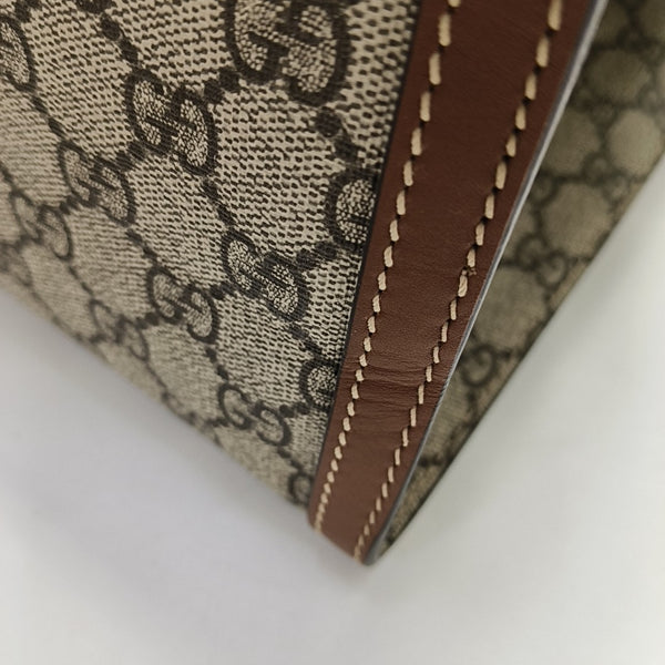 Padlock Medium Monogram Coated Canvas Beige