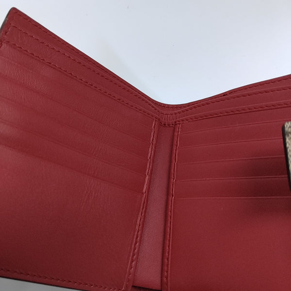 GG Supreme Monogram Coated Canvas Gray Wallet