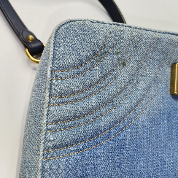 GG Marmont Small Quilted Denim Blue