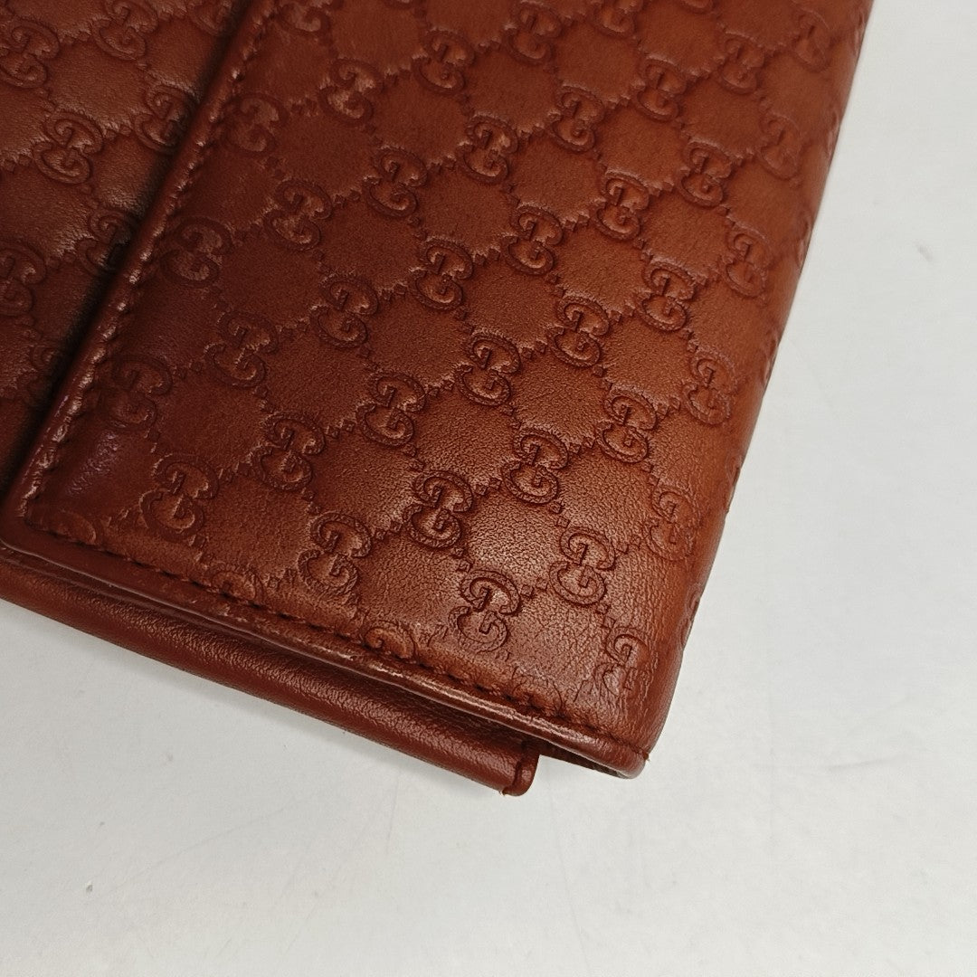 Monogram Calfskin Wallet Brown