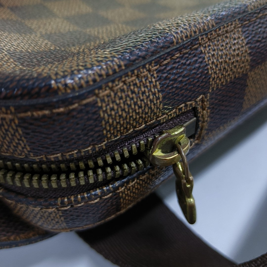 GÉRONIMOS Damier Ebene Coated Canvas Brown