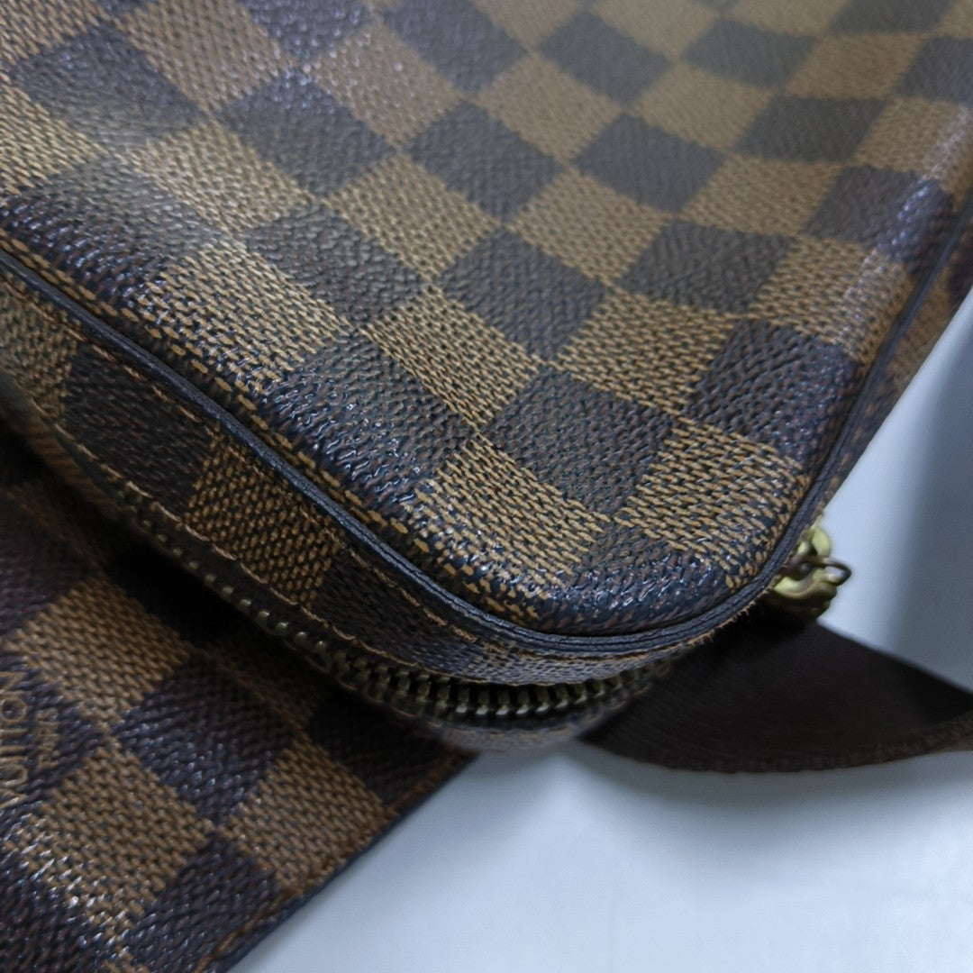 GÉRONIMOS Damier Ebene Coated Canvas Brown