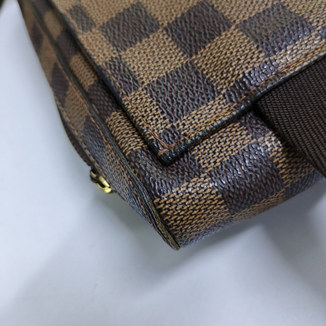 GÉRONIMOS Damier Ebene Coated Canvas Brown