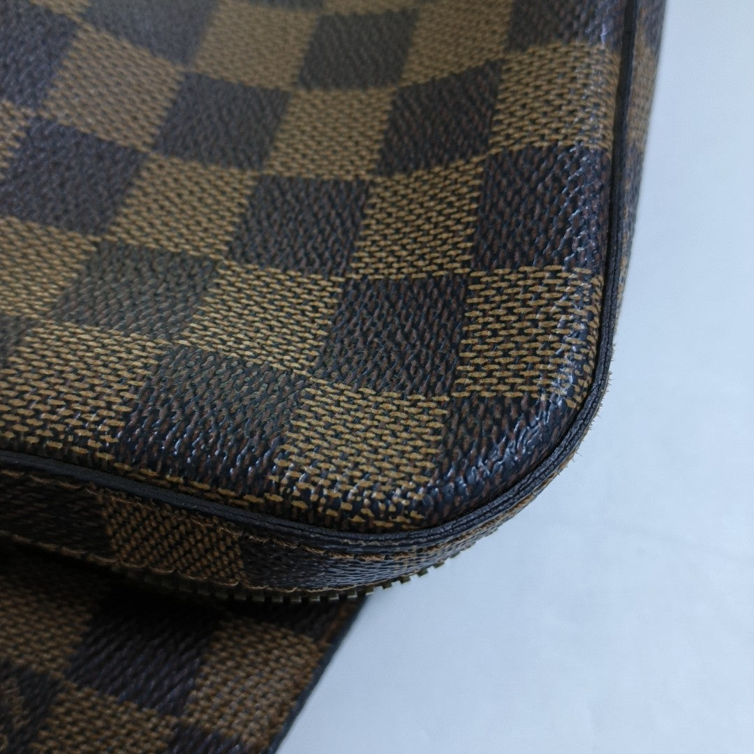 GÉRONIMOS Damier Ebene Coated Canvas Brown