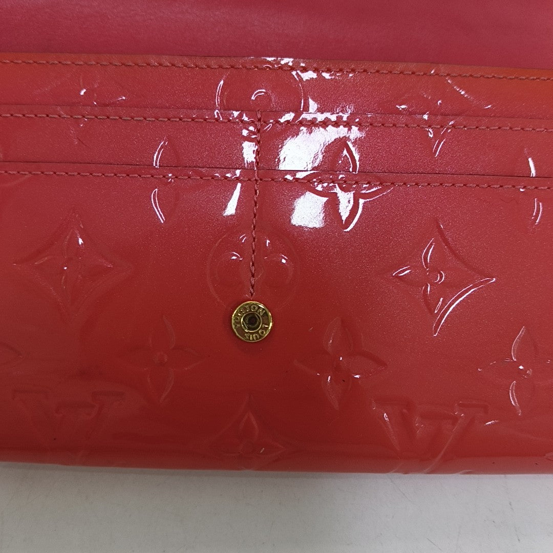JEANNE Monogram Patent Leather Pink Wallet