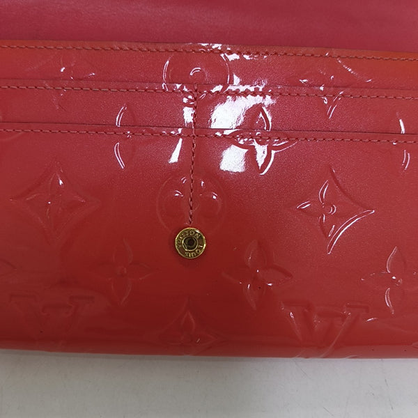 JEANNE Monogram Patent Leather Pink Wallet