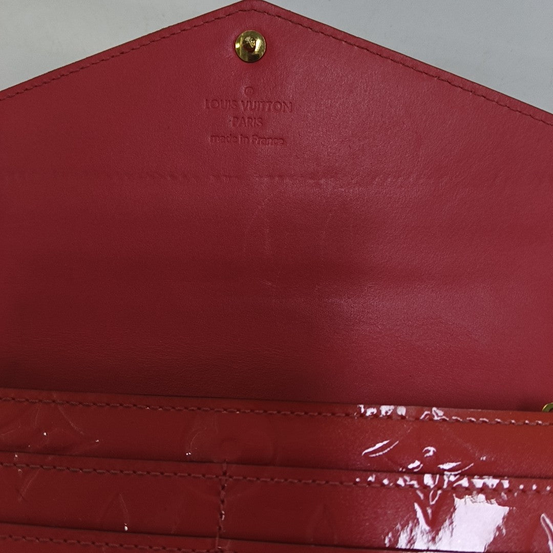 JEANNE Monogram Patent Leather Pink Wallet