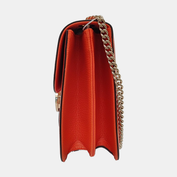 Authenticated pre-owned  Interlocking G Large Calfskin Orange - Crossbody Bag at Looply