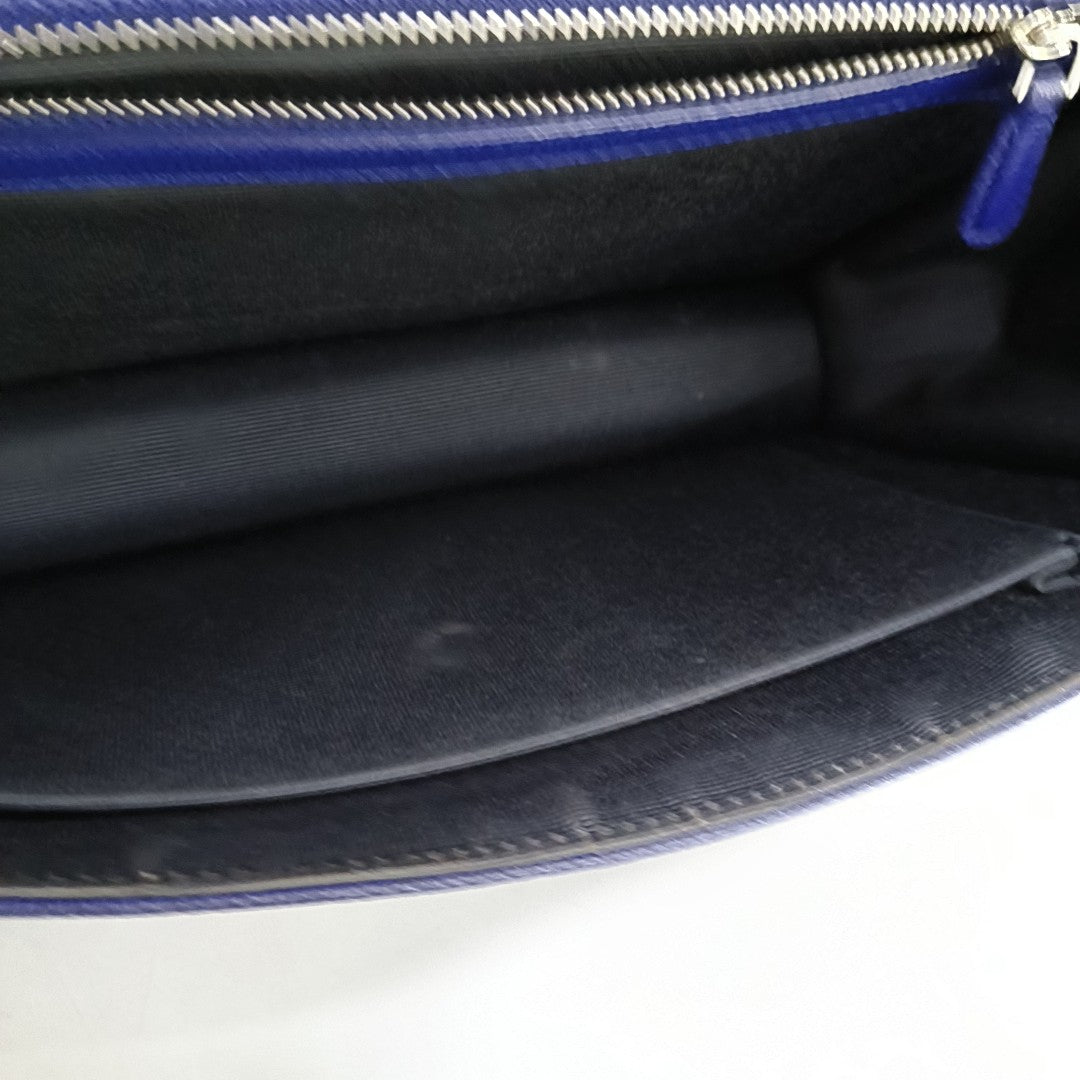Diorama Medium Calfskin Blue