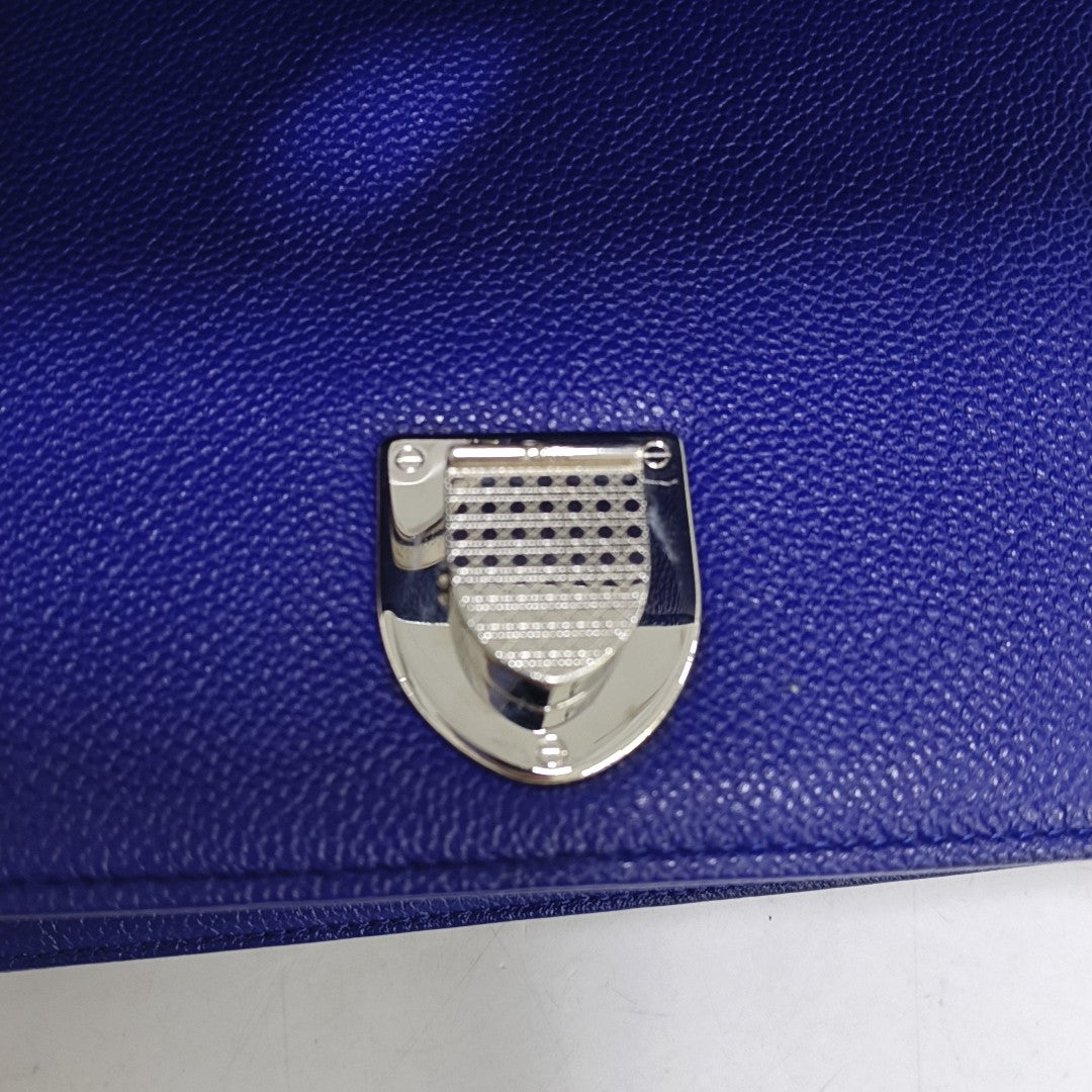 Diorama Medium Calfskin Blue