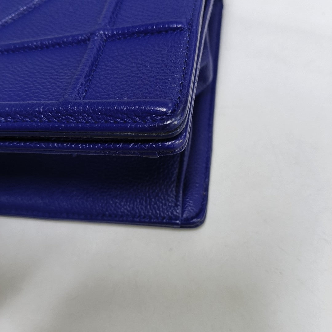 Diorama Medium Calfskin Blue