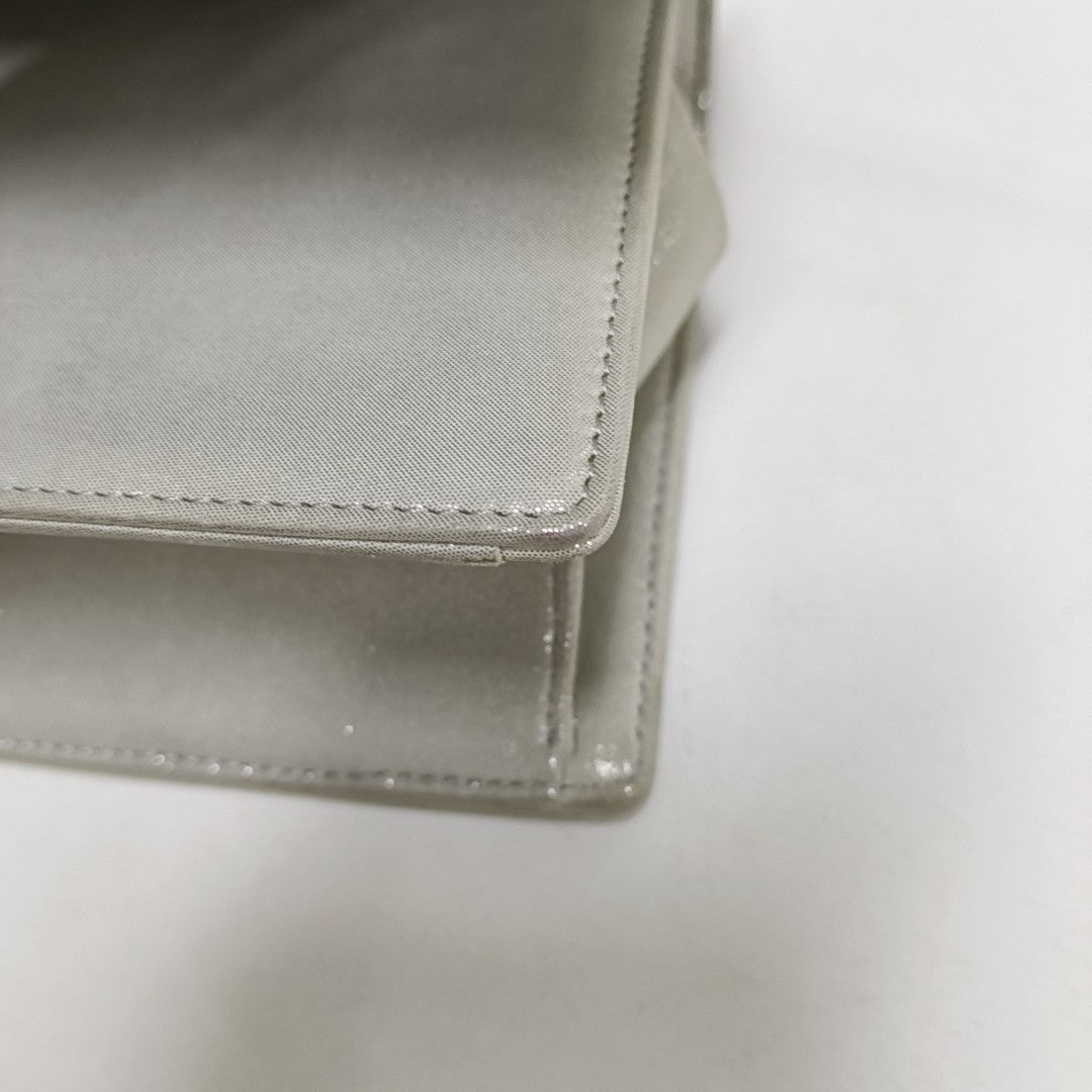 Diorama Small Cannage Calfskin Silver