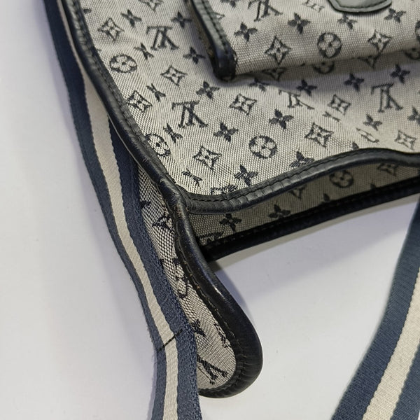MARY KATE Monogram Canvas Blue