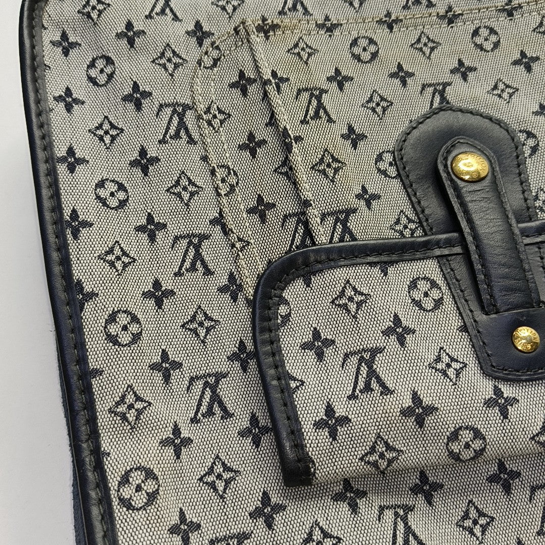 MARY KATE Monogram Canvas Blue