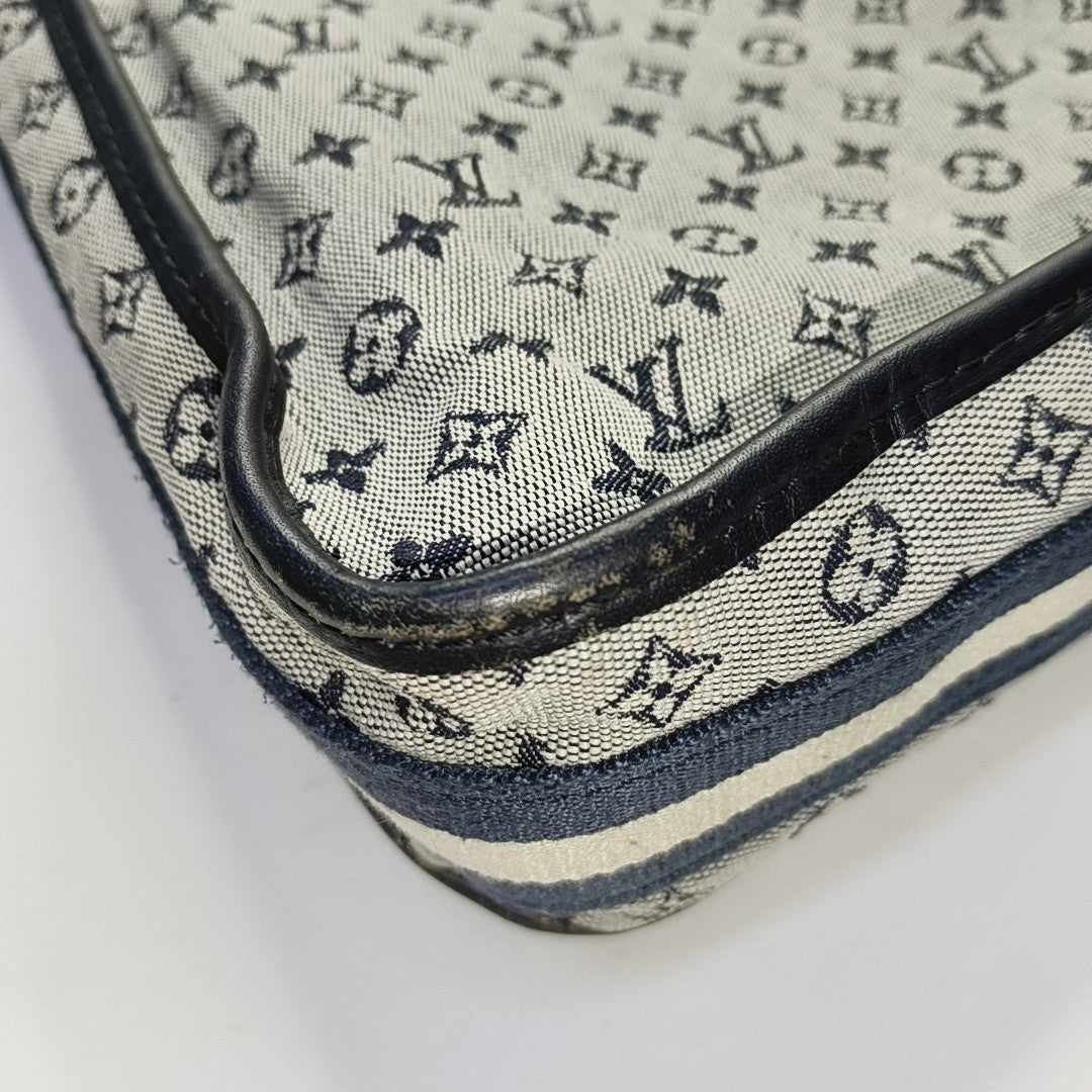 MARY KATE Monogram Canvas Blue