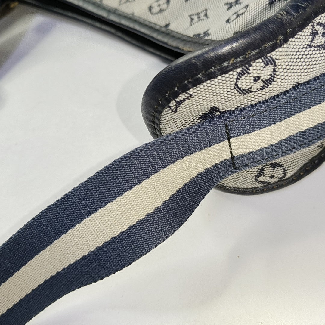 MARY KATE Monogram Canvas Blue